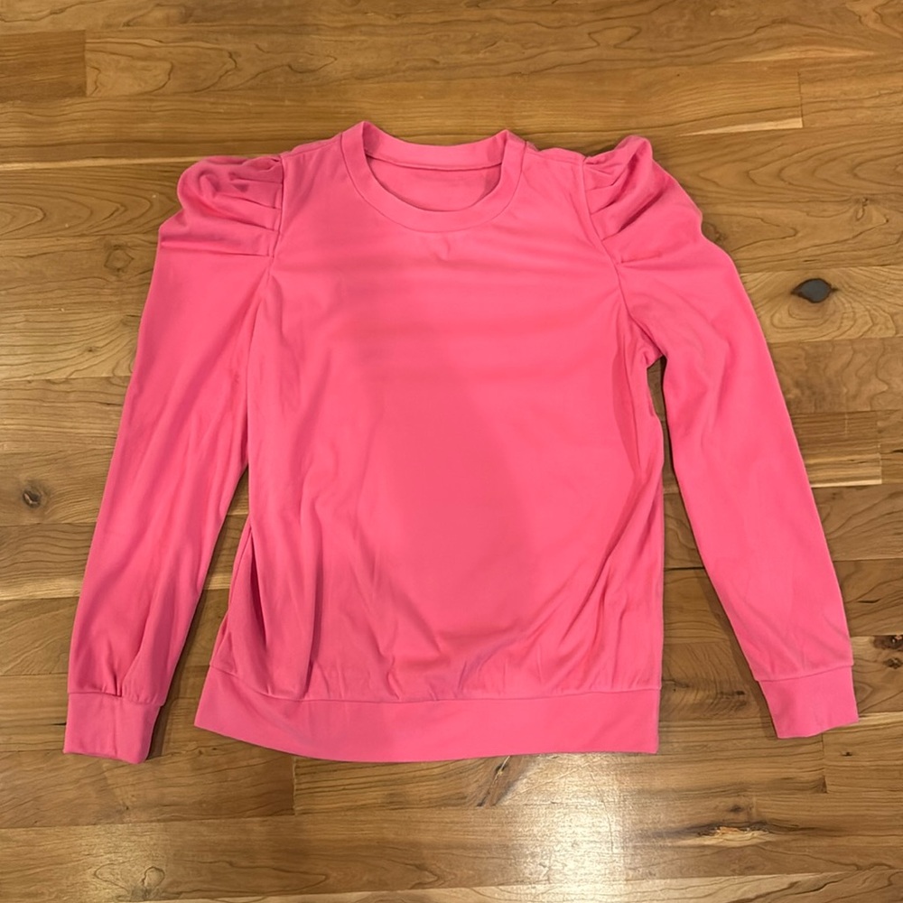 Soft pink long-sleeved top (never worn)